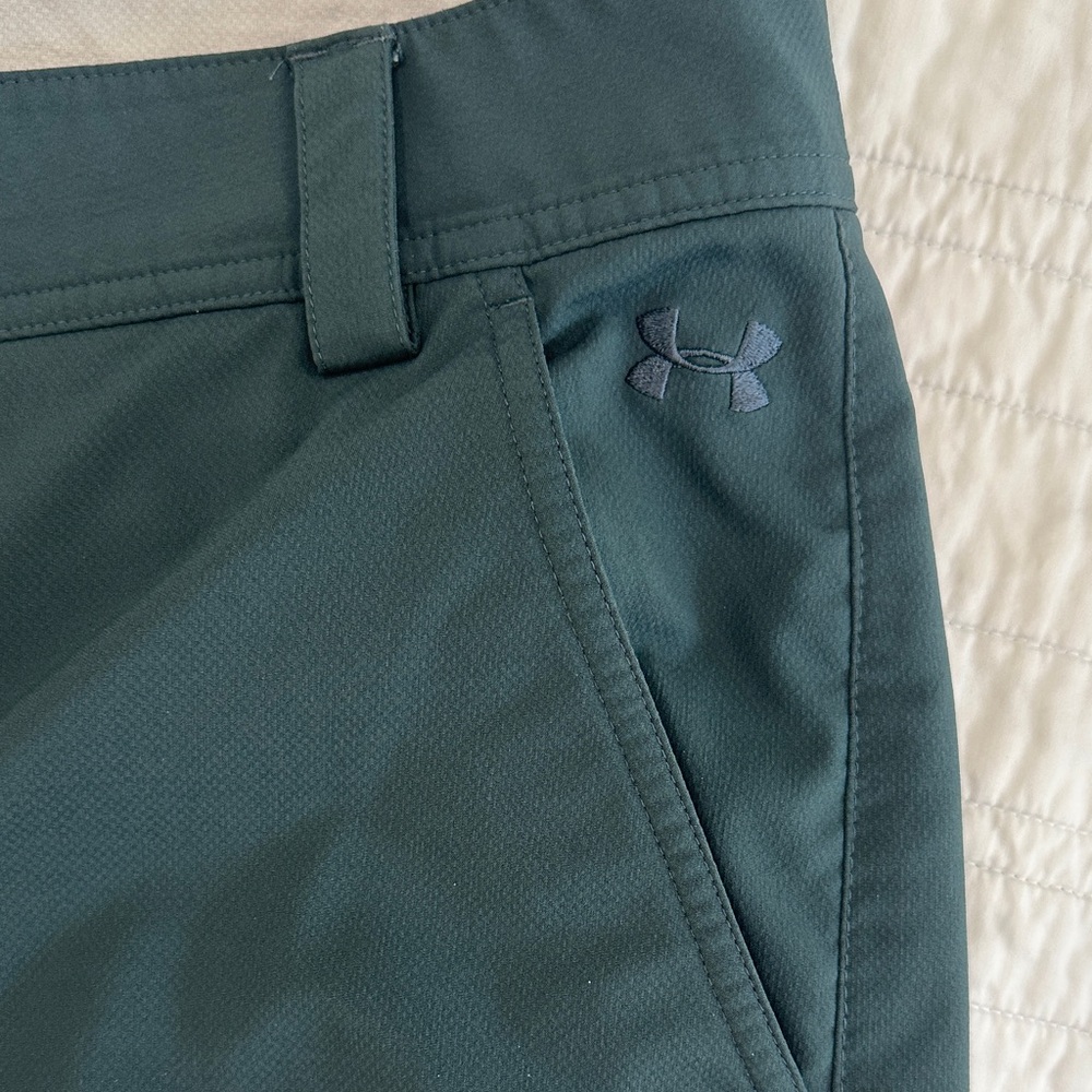Under Armour Men's Dark Teal Athletic Shorts - Picture 5 of 7
